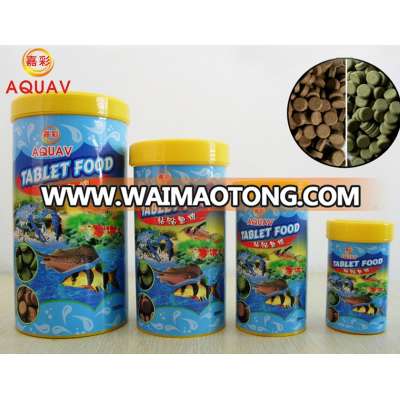 Fish food Tablet with small bottle package